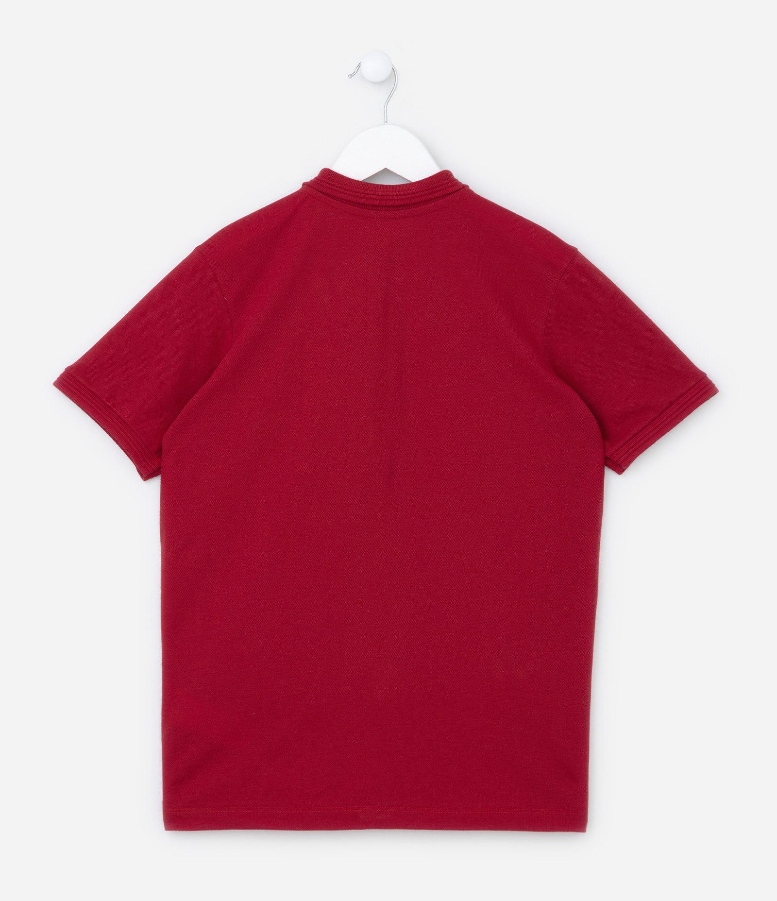 Camiseta Polo Infantil em Malha Piquet - Tam 5 a 14 anos Vermelho 2