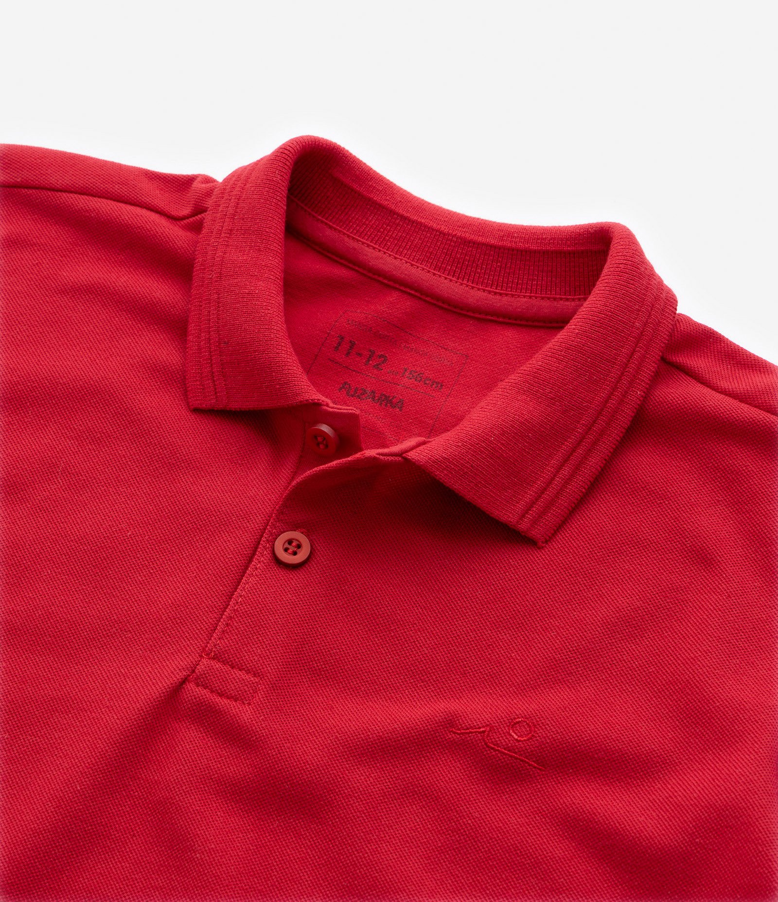Camiseta Polo Infantil em Malha Piquet - Tam 5 a 14 anos Vermelho 6