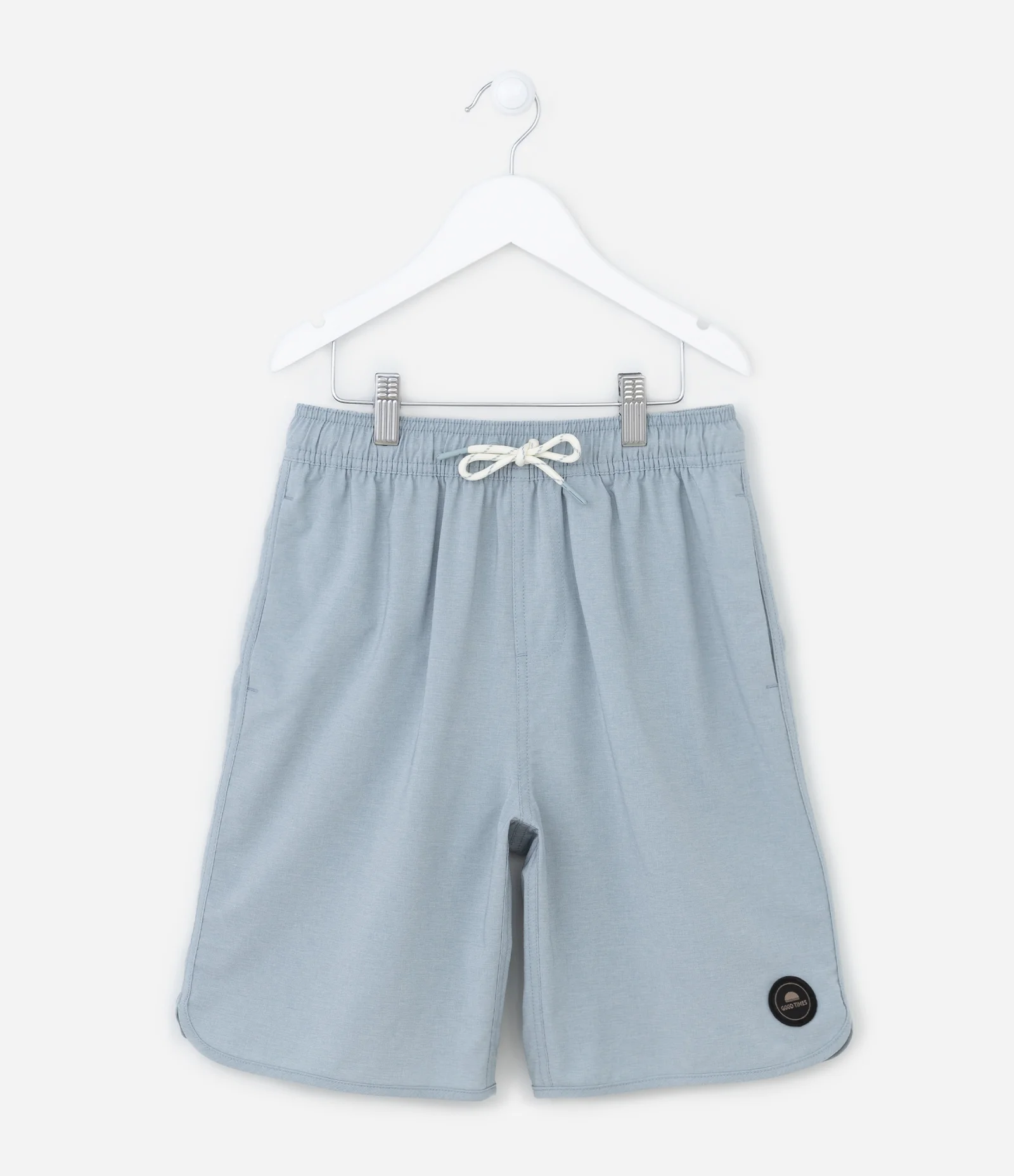 Bermuda Infantil Mesclada com Amarração - Tam 05 a 14 Anos Azul 1