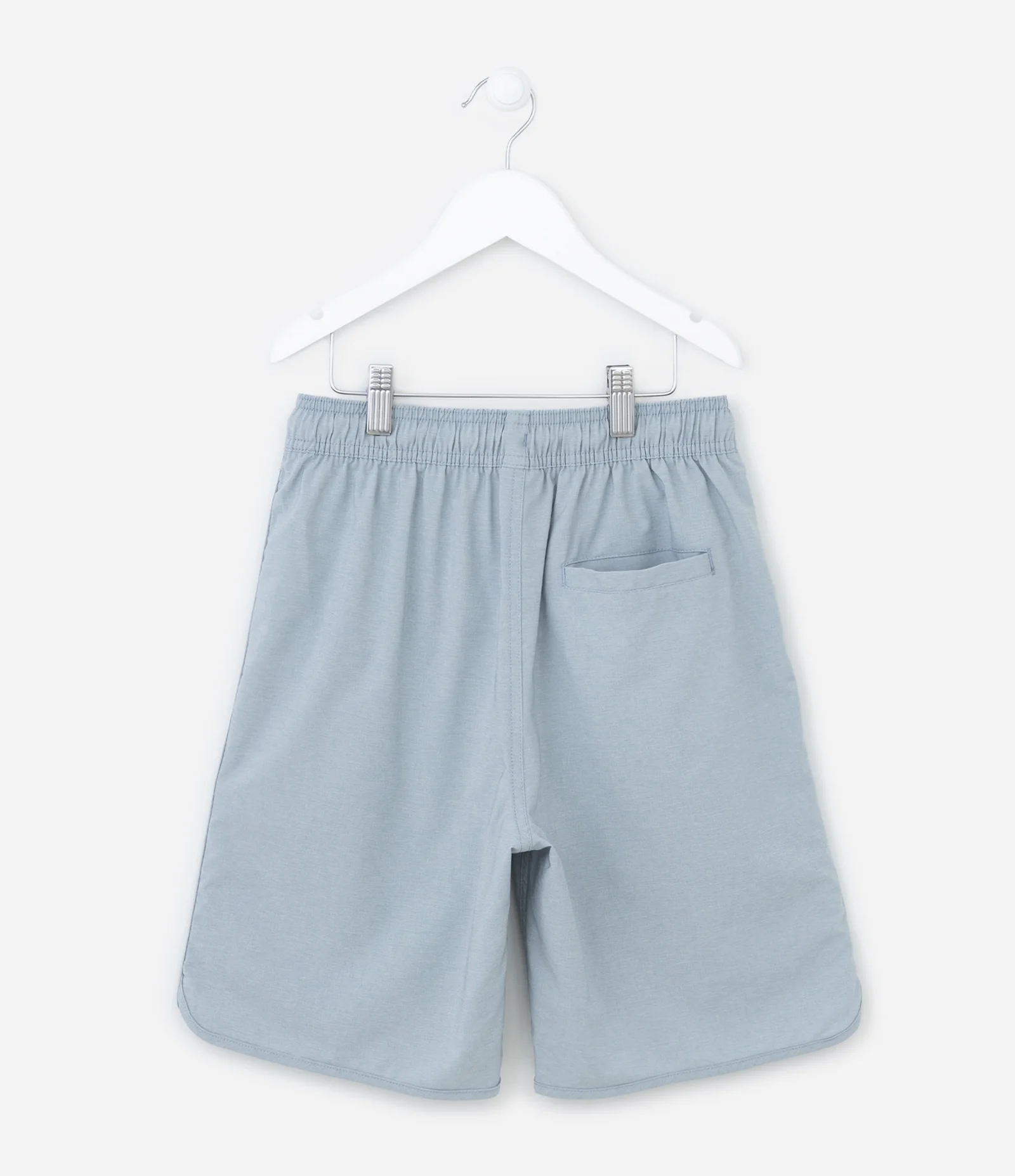 Bermuda Infantil Mesclada com Amarração - Tam 05 a 14 Anos Azul 2