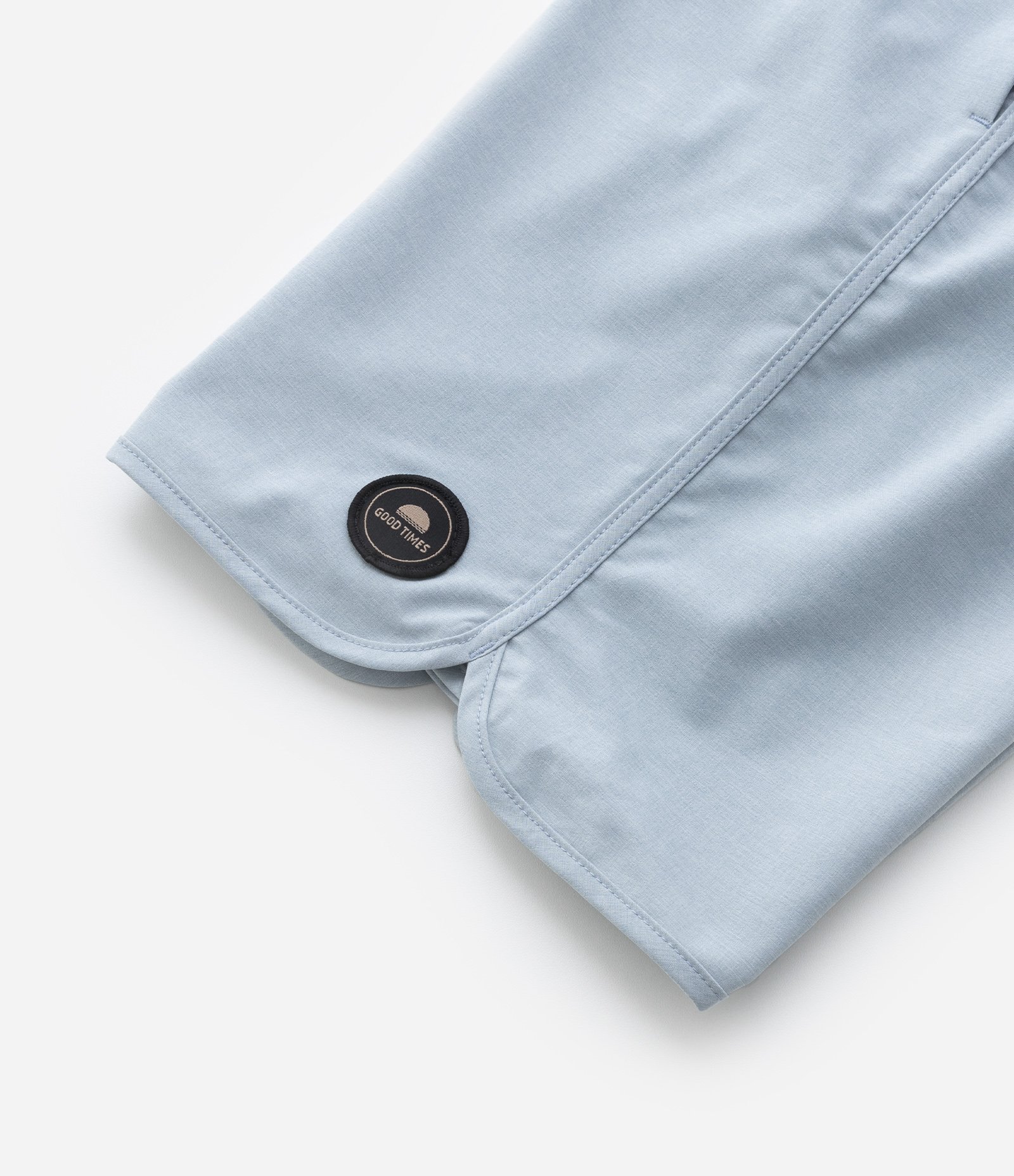 Bermuda Infantil Mesclada com Amarração - Tam 05 a 14 Anos Azul 6