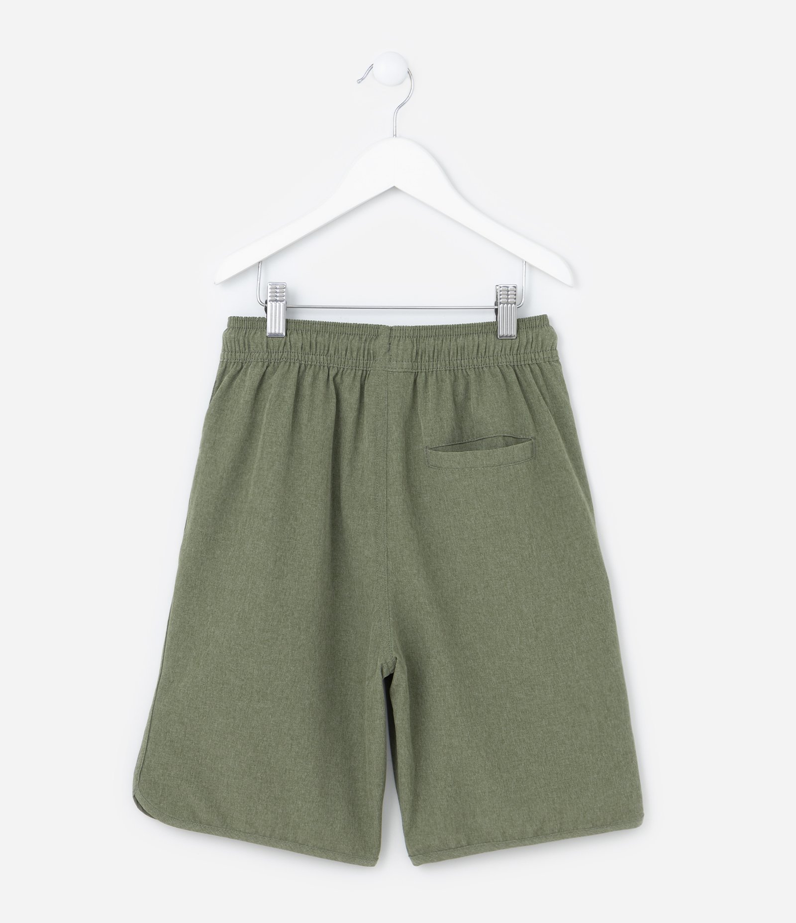 Bermuda Infantil Mesclada com Amarração - Tam 05 a 14 Anos Verde 2