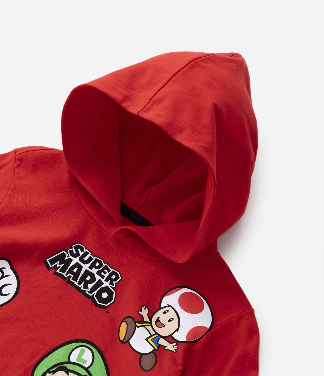 Camiseta Infantil Estampa Super Mário - Tam 3 a 10 Anos Vermelho