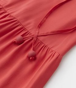 Vestido Midi em Viscose com Babado na Saia Curve & Plus Size