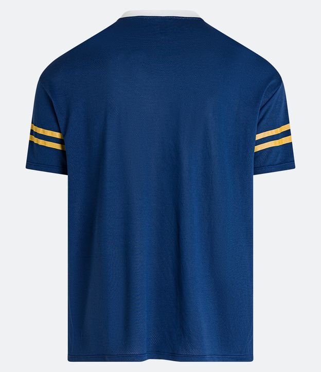 Camiseta Esportiva em Piquet Futebol Americano Estampa 84 Azul 7