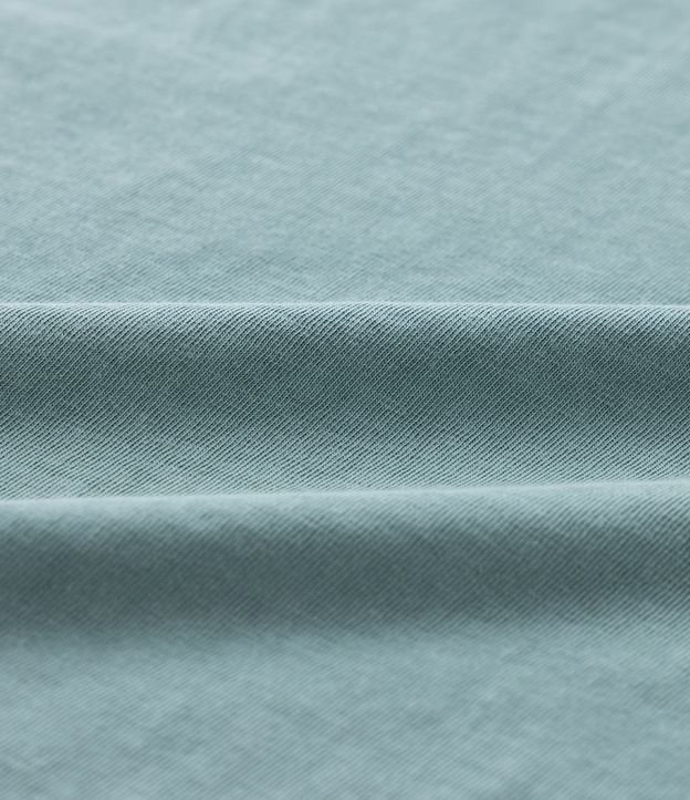 Camiseta Manga Curta Infantil com Estampa de Montanha - Tam 5 a 14 anos Azul 3