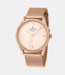 Kit Relógio Champion Analógico com Pulseira e Caixa em Metal CN24397E