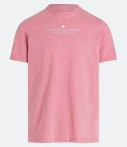 Camiseta Regular em Meia Malha com Lettering Sunshine Chilling Vibes