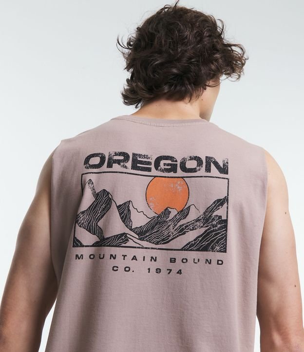 Regata Machão em Meia Malha com Estampa Montanhas Oregon