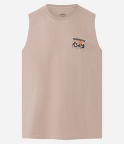 Regata Machão em Meia Malha com Estampa Montanhas Oregon