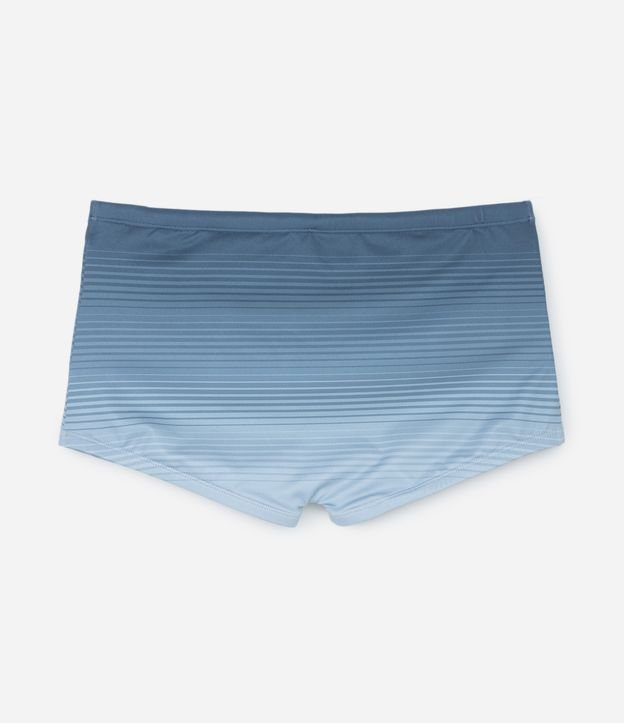 Sunga Boxer em Microfibra com Estampa de Listras Degradê