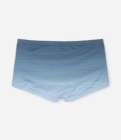 Sunga Boxer em Microfibra com Estampa de Listras Degradê