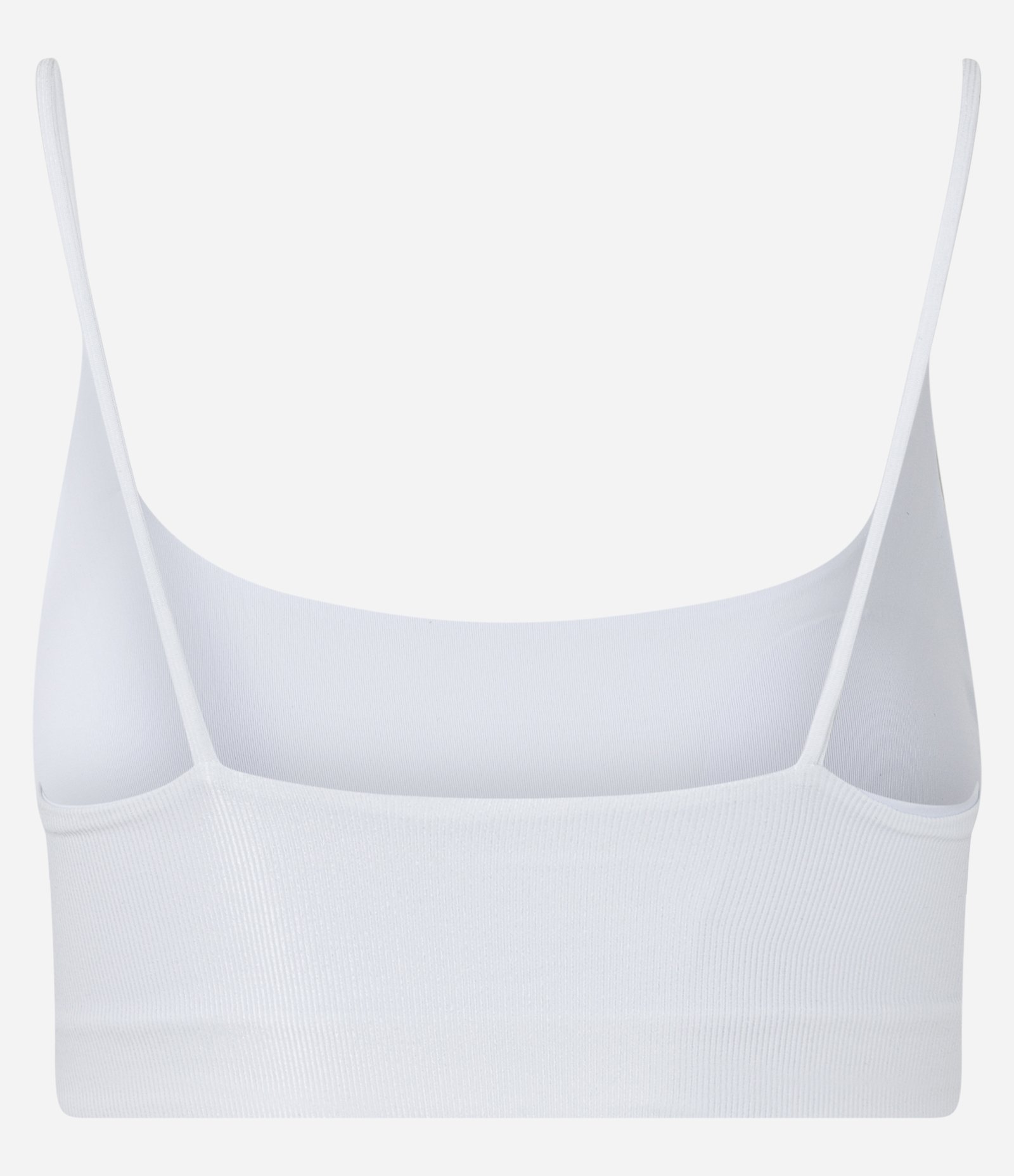 Top Esportivo em Poliamida com Bojo e Textura Canelada Branco 3