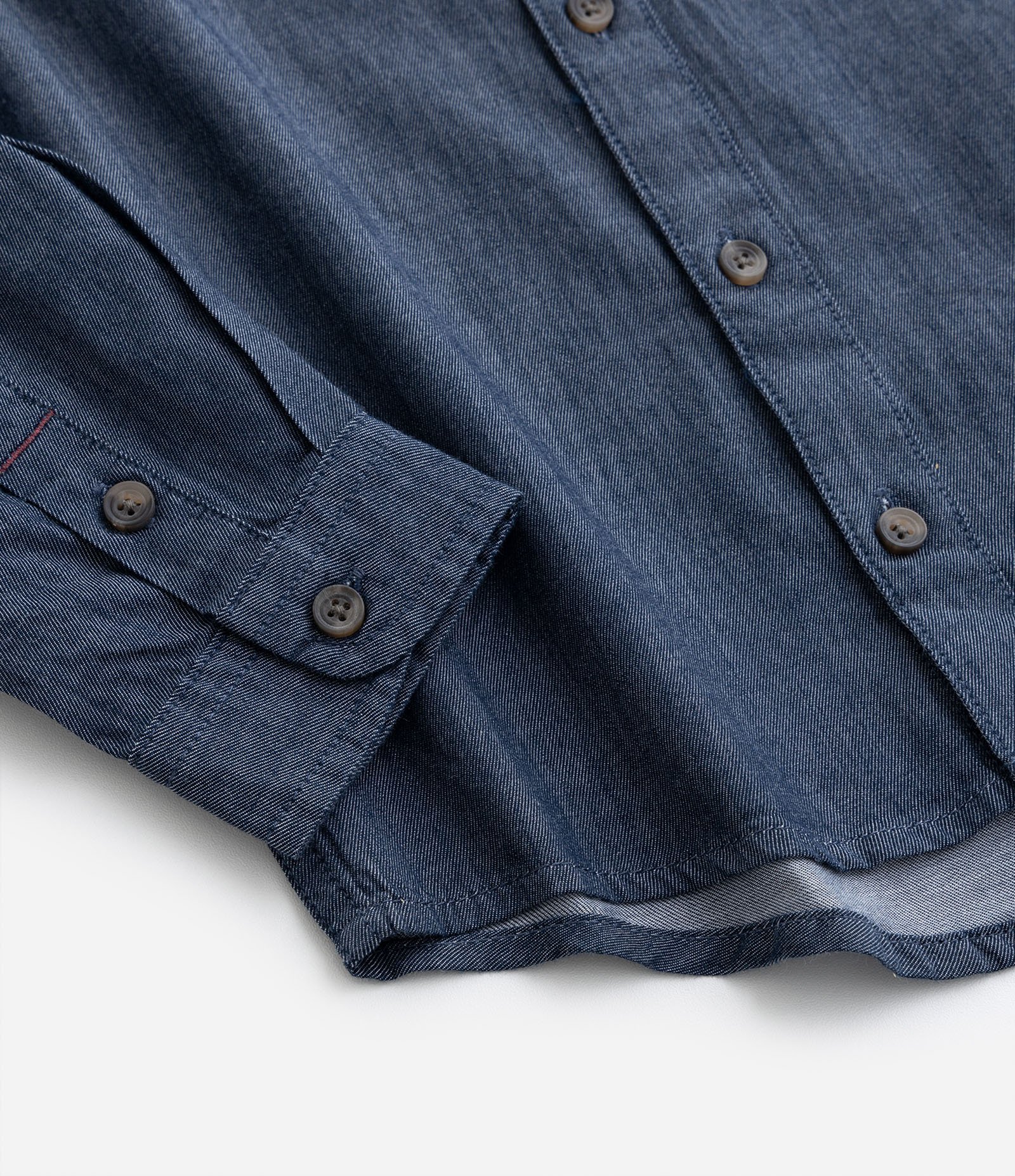 Camisa Básica Infantil em Tricoline com Gola Padre - Tam 1 a 4 anos Azul Escuro 5