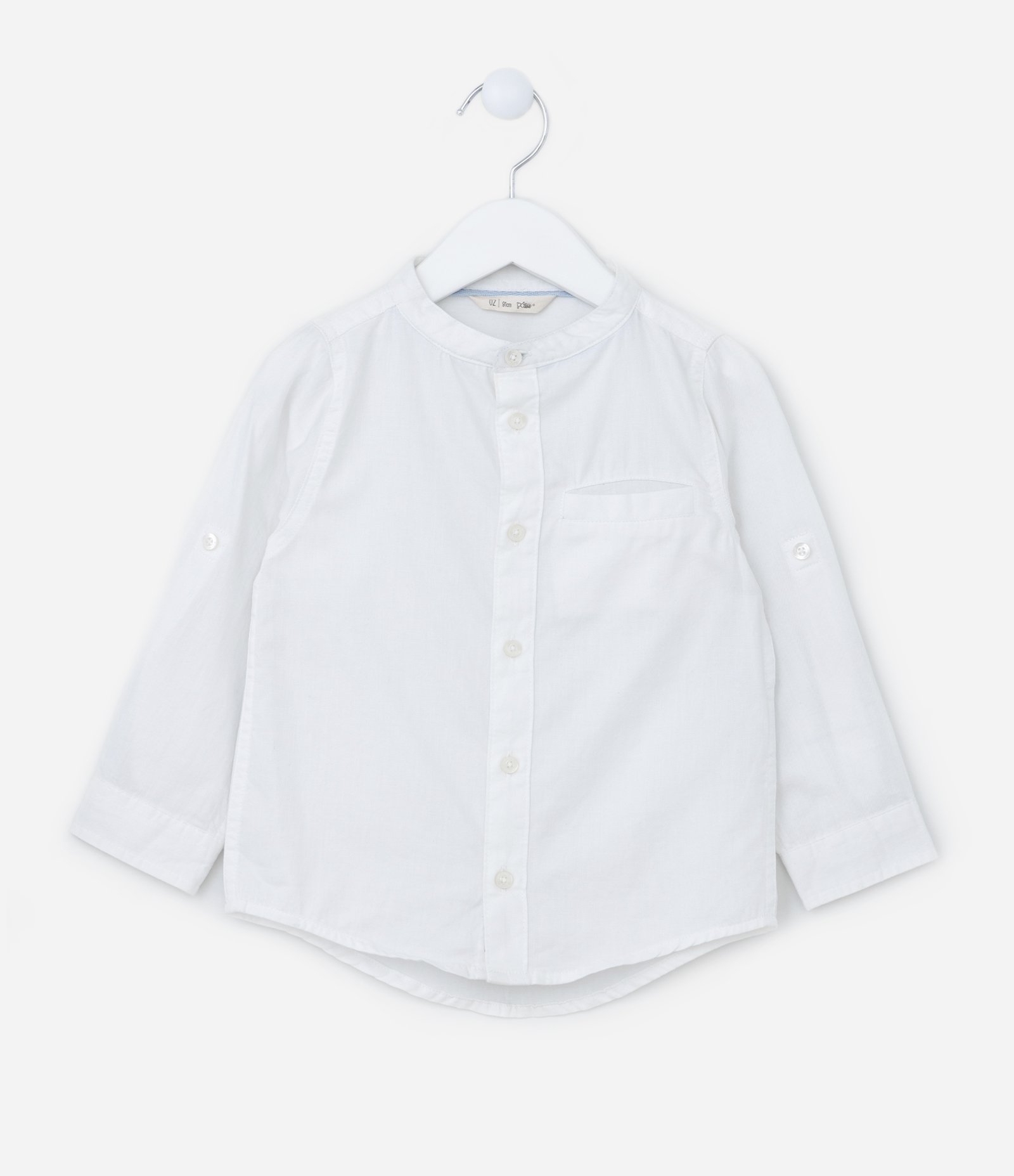 Camisa Básica Infantil em Tricoline com Gola Padre - Tam 1 a 4 anos 1