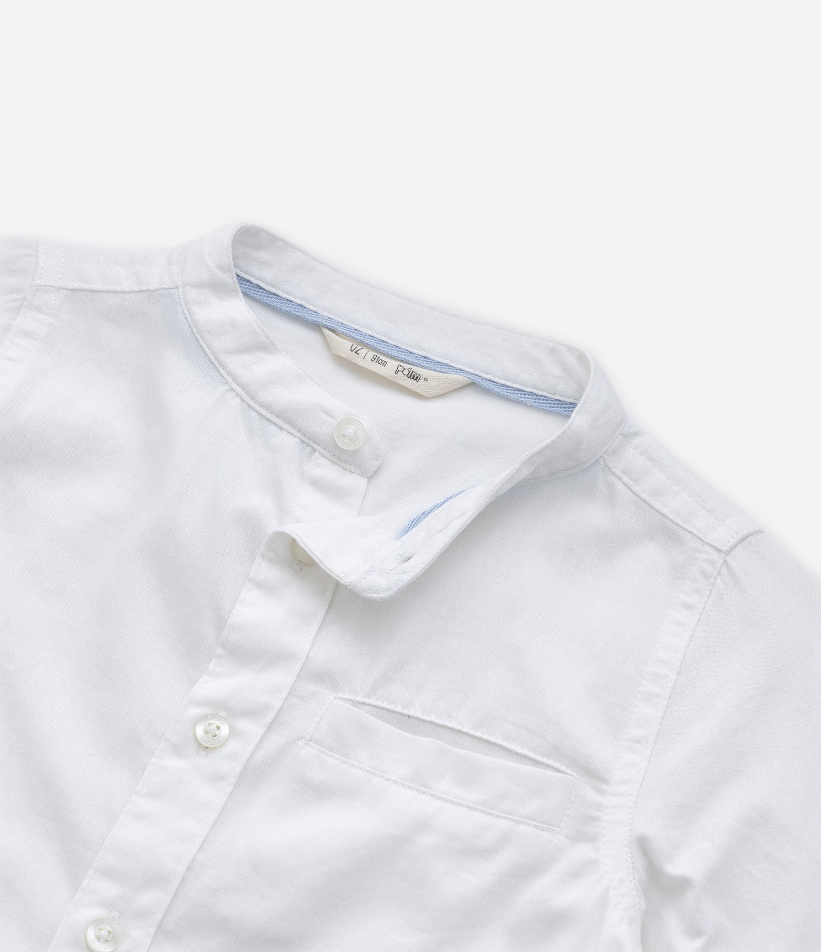 Camisa Básica Infantil em Tricoline com Gola Padre - Tam 1 a 4 anos 6