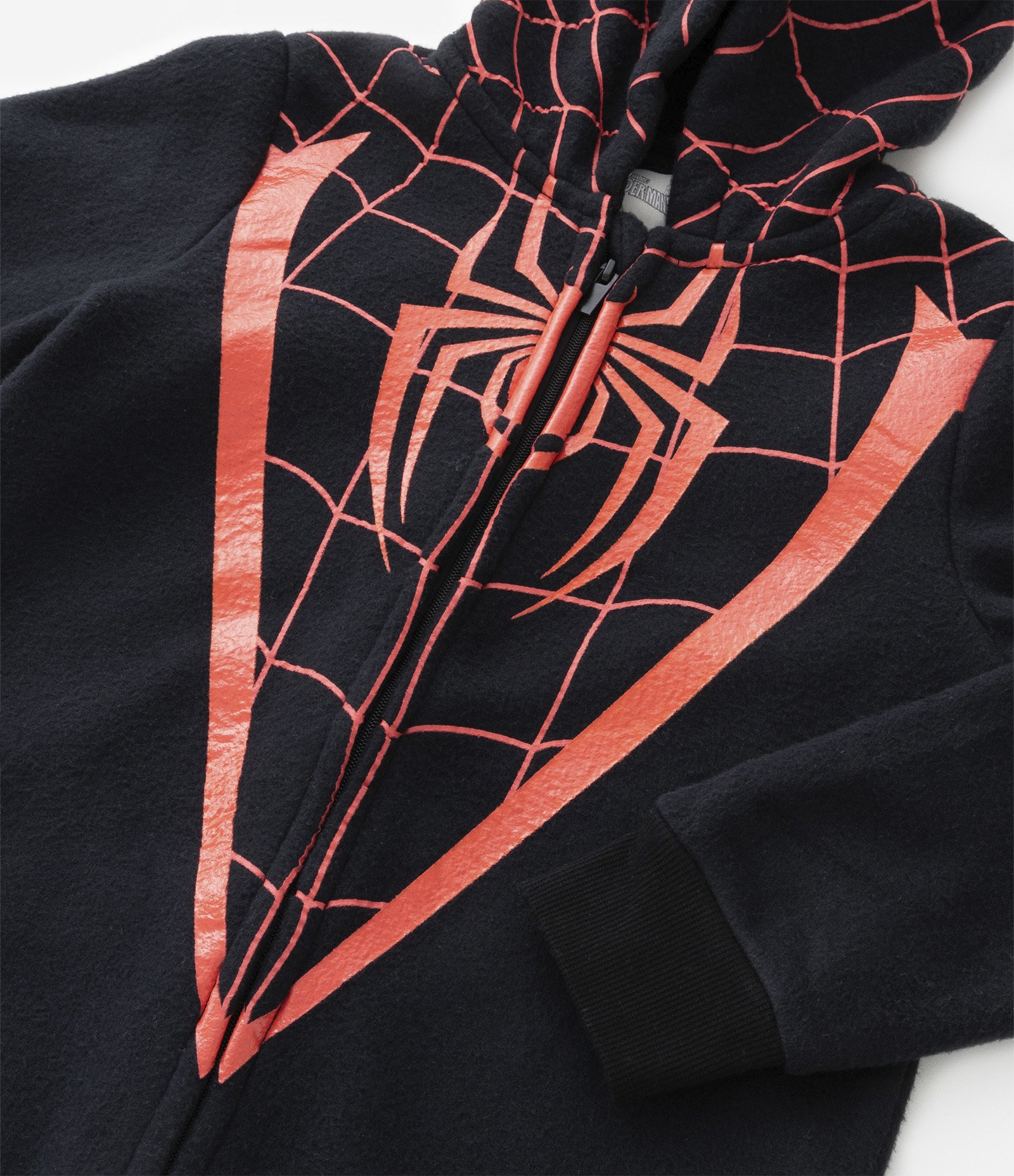 Pijama Jumper Infantil em Fleece com Estampa do Homem Aranha - Tam 4 a 12 anos Preto 4