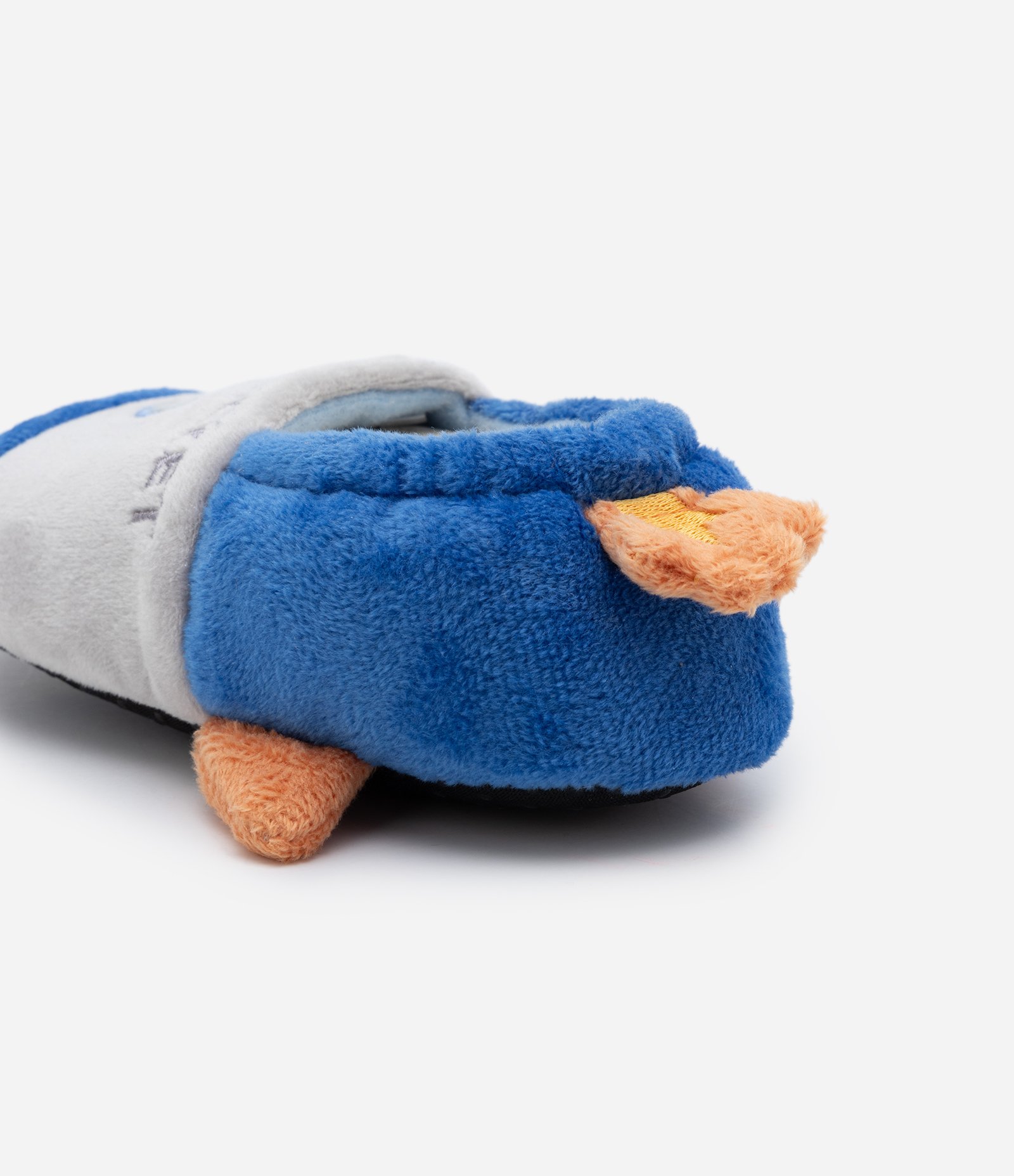 Pantufa Fechada Infantil em Fleece com Bordado Foguetinho - Tam 19/20 ao 27/28 Azul 3