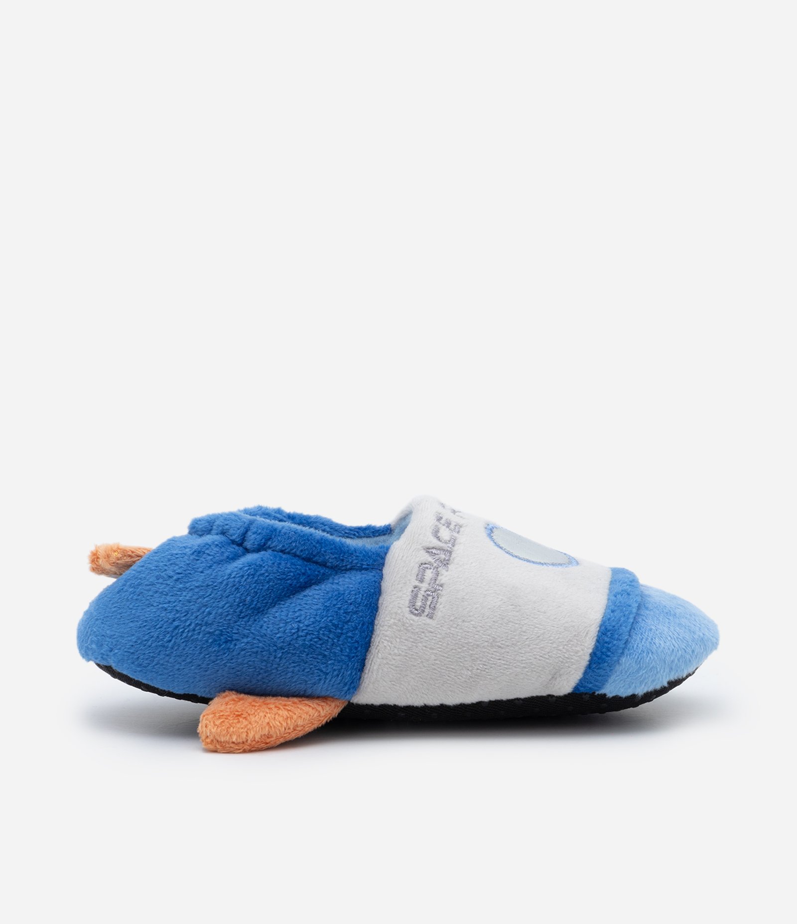 Pantufa Fechada Infantil em Fleece com Bordado Foguetinho - Tam 19/20 ao 27/28 Azul 5