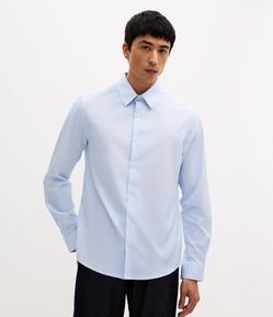 Camisa com Fibra de Bambu Maquinetada com Listras