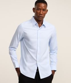 Camisa com Fibra de Bambu Maquinetada com Listras