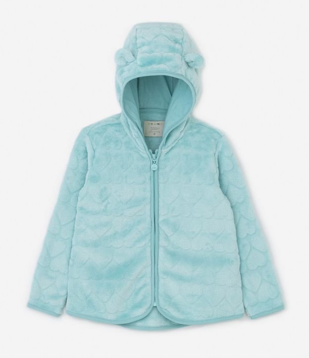 Jaqueta Fleece Infantil com Orelinhas - Tam 1 a 5 anos