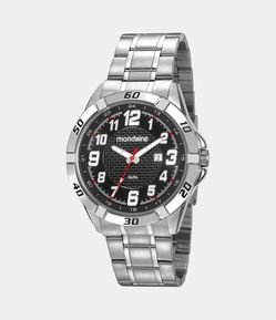 Kit Relógio Mondaine Analógico com Pulseira e Caixa em Metal 53833G0MVNE3KH