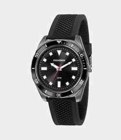 Kit Relógio Mondaine Analógico com Pulseira em Silicone e Caixa em Metal 53769GPMVPI1KH