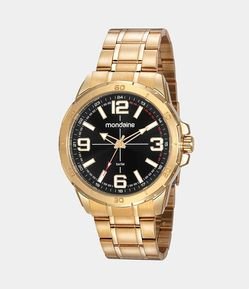 Kit Relógio Mondaine Analógico com Pulseira e Caixa em Metal 53832GPMVDE1KH
