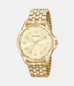 Kit Relógio Mondaine Analógico com Pulseira e Caixa em Metal 99419GPMVDE5KH