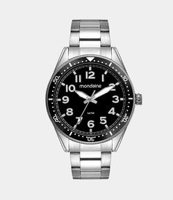 Kit Relógio Mondaine Analógico com Pulseira e Caixa em Metal 32548G0MVNE1KH