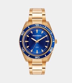 Kit Relógio Mondaine Analógico com Pulseira e Caixa em Metal 53521GPMVDE4KH