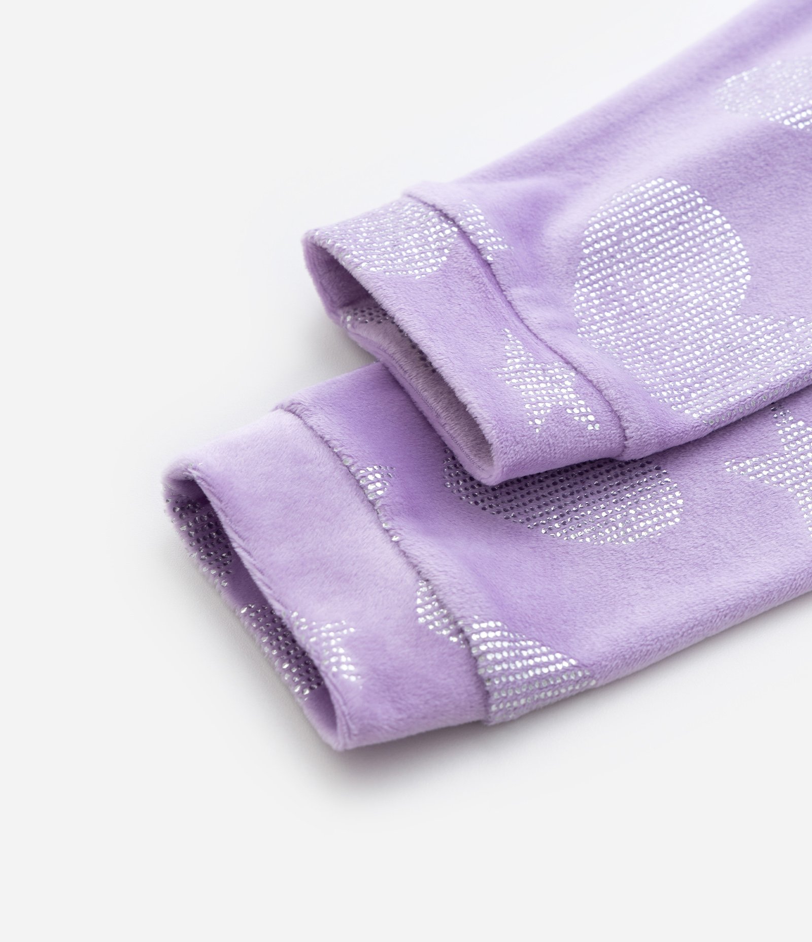 Pijama Longo Infantil Quentinho com Brilhos - Tam 2 a 14 Anos Lilás 8