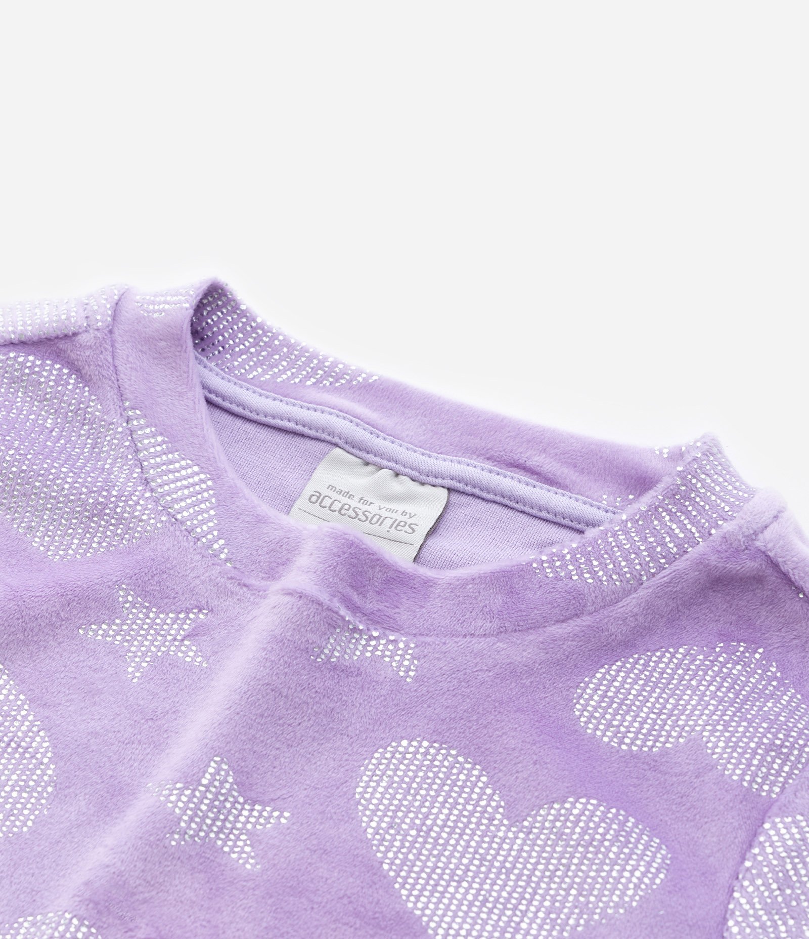 Pijama Longo Infantil Quentinho com Brilhos - Tam 2 a 14 Anos Lilás 9