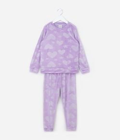 Pijama Longo Infantil Quentinho com Brilhos - Tam 2 a 14 Anos