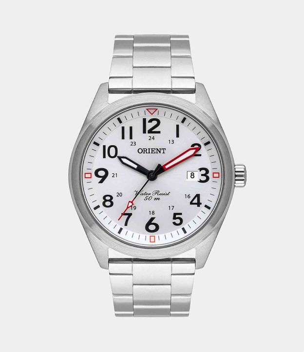 Relógio Orient Analógico com Pulseira e Caixa em Aço MBSS1396 S2SX - Cor: Prata - Tamanho: U