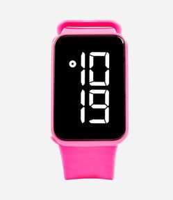 Kit Relógio Acessories Feminino Digital com Pulseira e Caixa em Policarbonato 