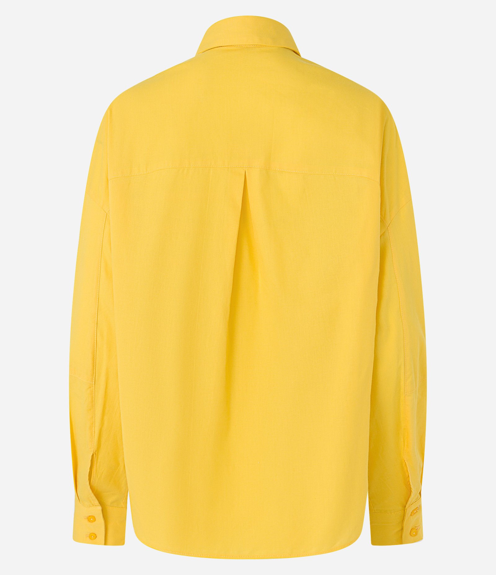 Camisa Oversized em Tricoline com Mangas Amplas Amarelo 7