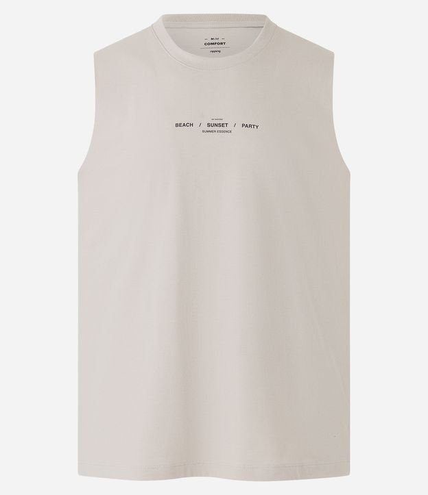 Regata Machão em Algodão com Lettering Beach Sunset e Party