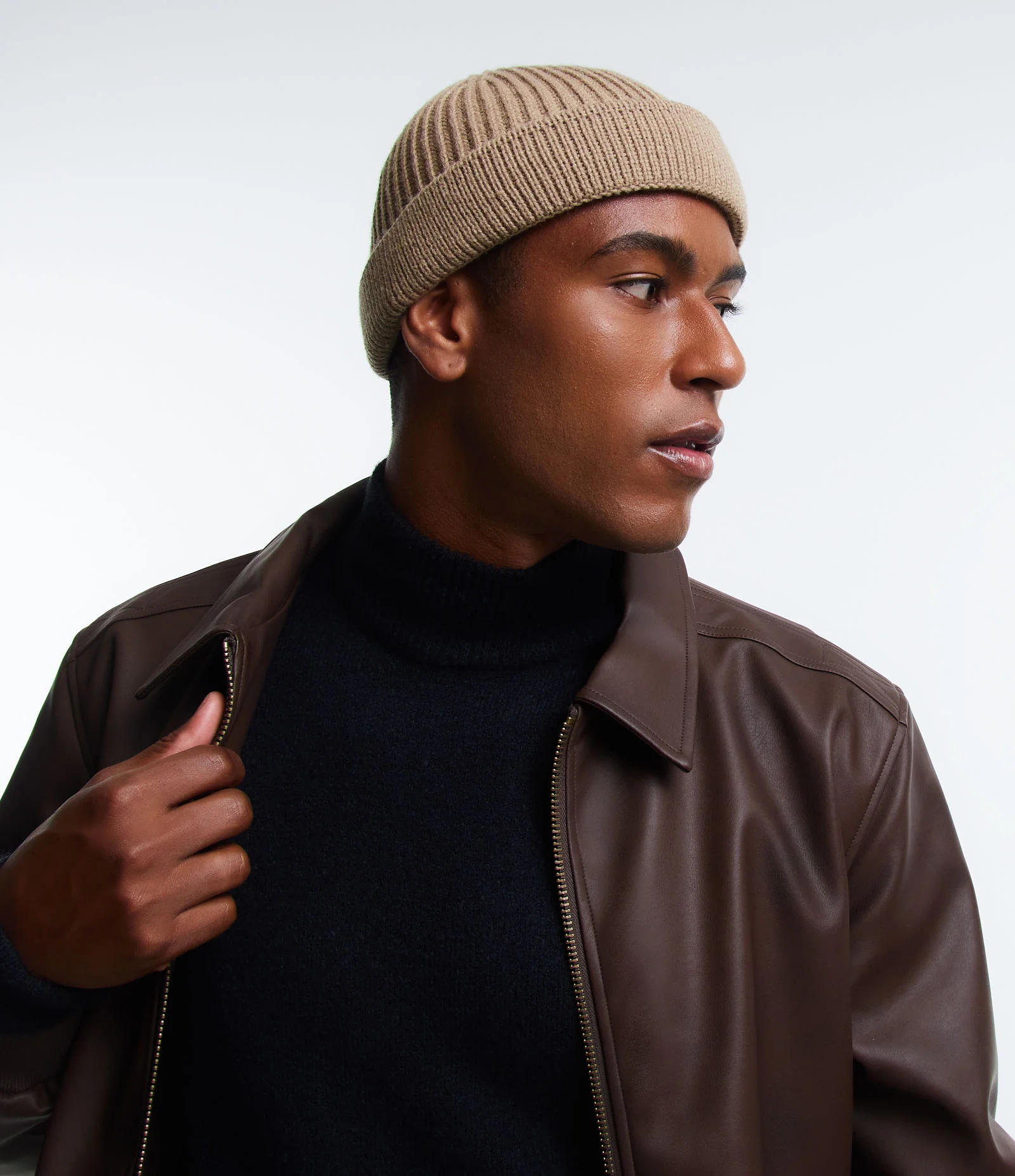 Touca Lenhador em Lã Acrílica com Dobra e sem Costura 1