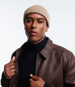 Touca Lenhador em Lã Acrílica com Dobra e sem Costura