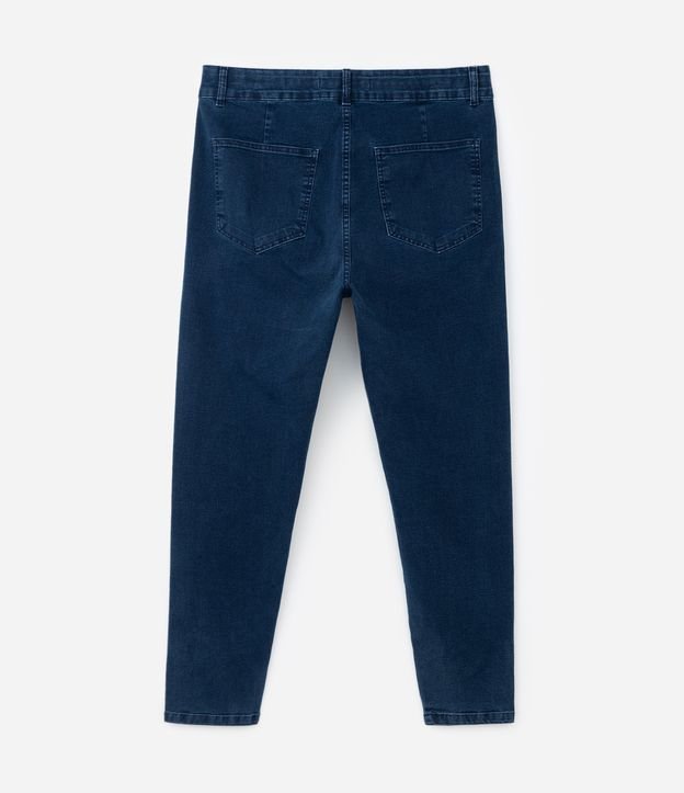 Calça Skinny em Jeans Sem Costura Lateral Curve & Plus Size Azul 7