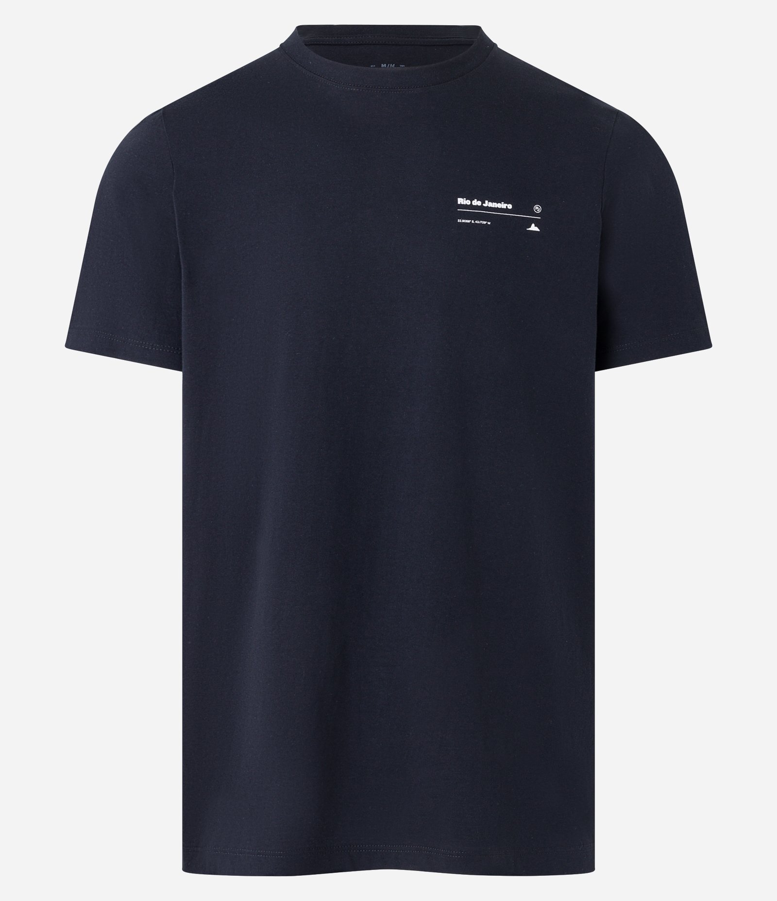 Camiseta Regular em Meia Malha com Estampa Frente e Costas Rio de Janeiro Preto 6