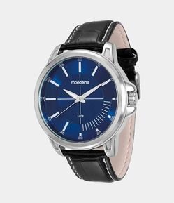 Kit Relógio Mondaine Masculino com Pulseira em Couro e Caixa em Metal 76604G0MVNH3KH