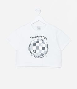 Blusa Infantil com Estampa Globo de Festa - Tam 5 a 14 Anos