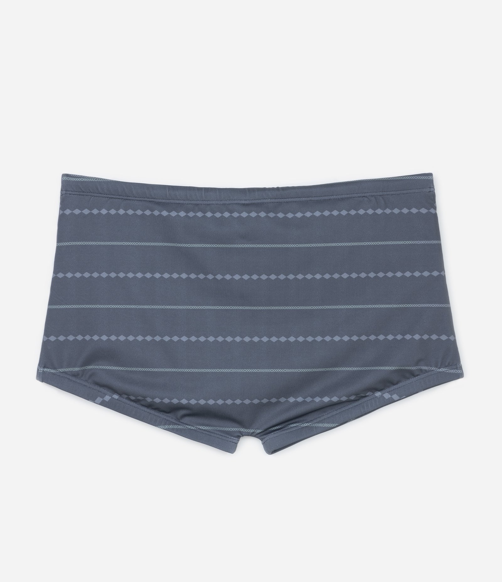 Sunga Boxer com Estampa de Listras Étnicas Cinza Escuro 4