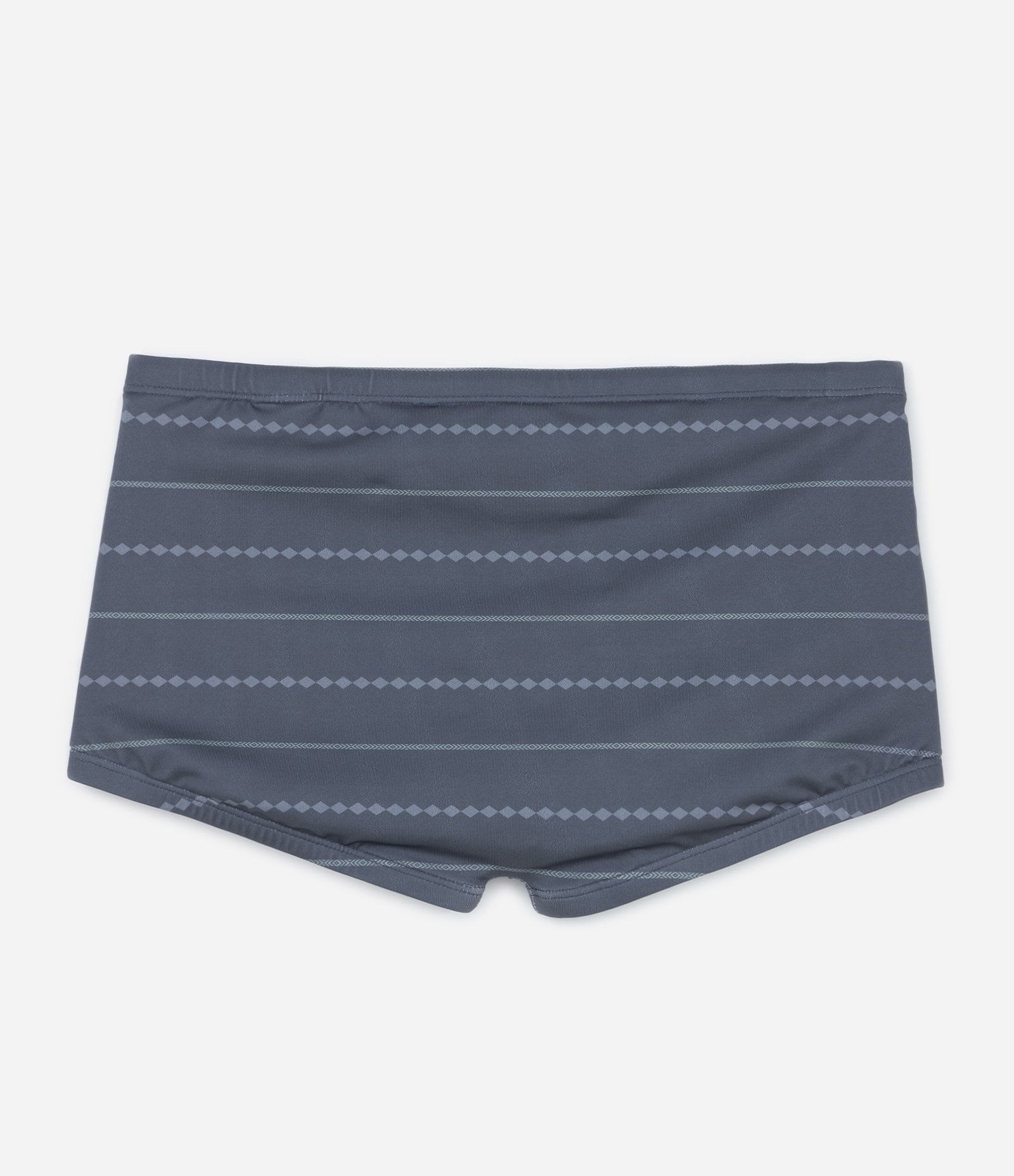 Sunga Boxer com Estampa de Listras Étnicas Cinza Escuro 7