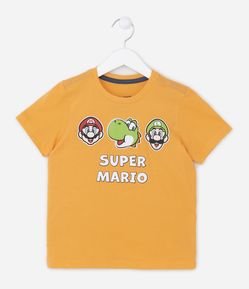 Camiseta Infantil com Estampa do Super Mário - Tam 2 a 8 anos