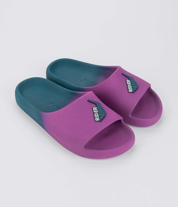 Chinelo Slide Color Emborrachado com Etiqueta Rider
