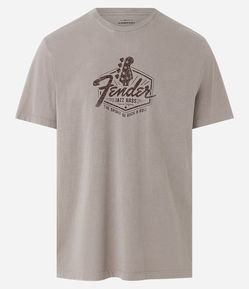 Camiseta com Estampa Fender Jazz & Bass